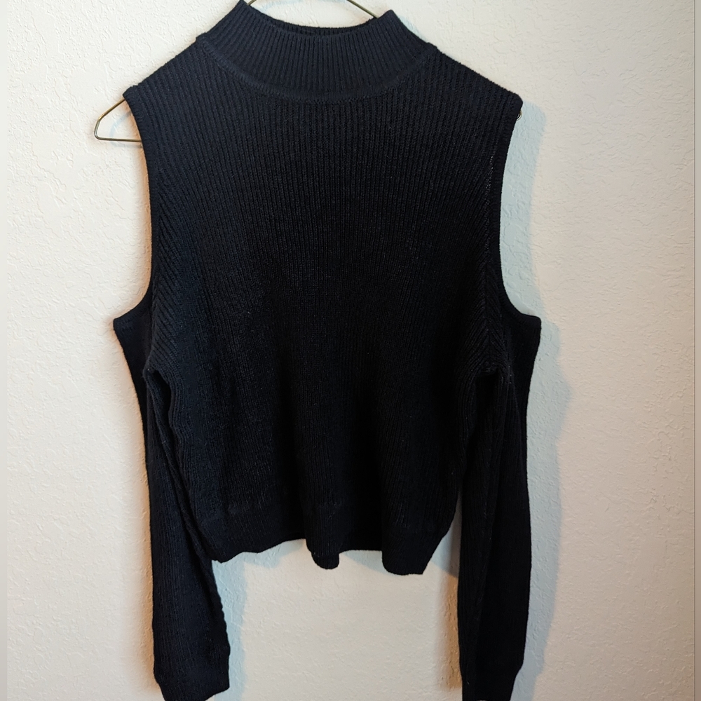 Cut out shoulder sweater